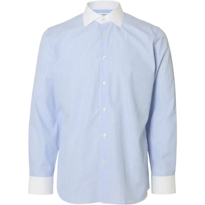 SELECTED HOMME Slhslimlux ls shirt white - Miehet - Size: M SELECTED HOMME Slhslimlux ls shirt white - Miehet - Size: M