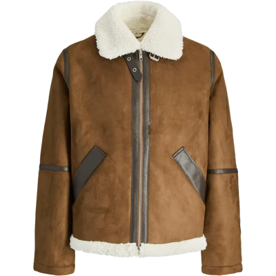 Jack & Jones Jack&Jones JJCole tekonahkatakki - Miehet - Size: M Jack & Jones Jack&Jones JJCole tekonahkatakki - Miehet - Size: M
