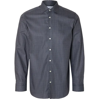 SELECTED HOMME Slhslim-ethan shirt ls aop spread pukupaita - Miehet - Size: S SELECTED HOMME Slhslim-ethan shirt ls aop spread pukupaita - Miehet - Size: S