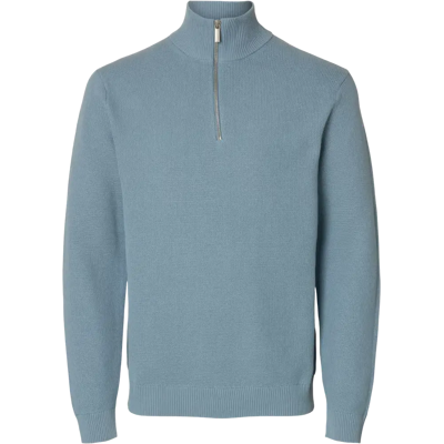SELECTED Slhdane ls knit structure half zip neule - Miehet - Size: L SELECTED Slhdane ls knit structure half zip neule - Miehet - Size: L
