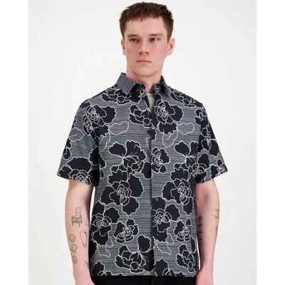 Les Deux Charlie Poppy AOP lyhythihainen kauluspaita - Miehet - Size: XL Les Deux Charlie Poppy AOP lyhythihainen kauluspaita - Miehet - Size: XL