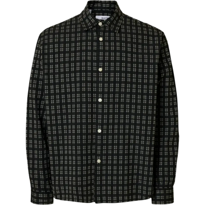 SELECTED HOMME Slhreghunter dobby check ls shirt paitatakki - Miehet - Size: S SELECTED HOMME Slhreghunter dobby check ls shirt paitatakki - Miehet - Size: S