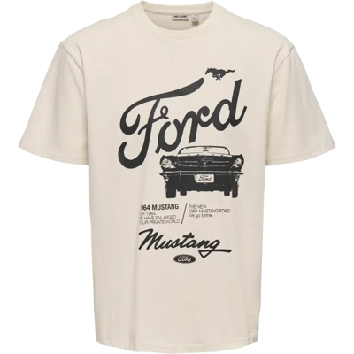 ONLY & SONS Onsford t-paita - Miehet - Size: S ONLY & SONS Onsford t-paita - Miehet - Size: S