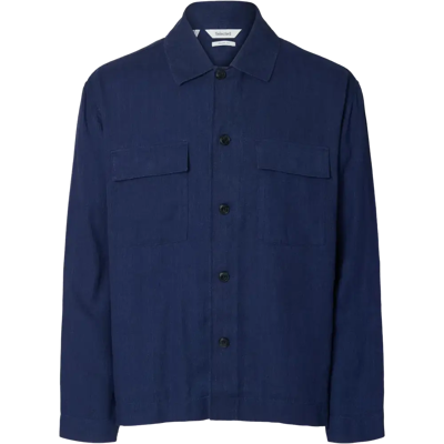 SELECTED HOMME M.paitatakki Slh-leroy linen blend over - Miehet - Size: XL SELECTED HOMME M.paitatakki Slh-leroy linen blend over - Miehet - Size: XL