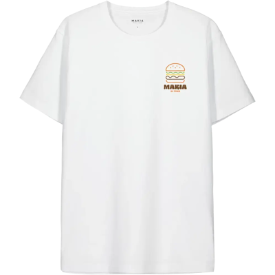 Makia Burger t-paita - Miehet - Size: XXL Makia Burger t-paita - Miehet - Size: XXL