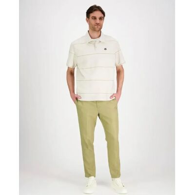 Calvin Ss cross grain stripe easypolo pikee - Miehet - Size: S Calvin Ss cross grain stripe easypolo pikee - Miehet - Size: S