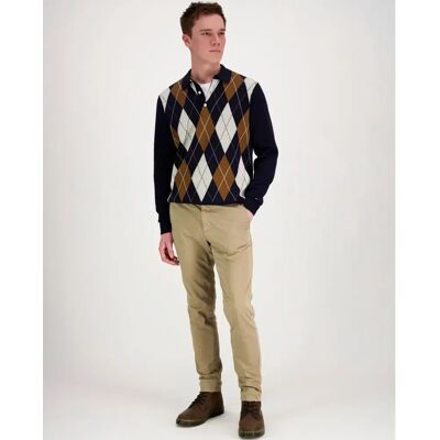 Tommy Hilfiger Argyle ls rugby - Miehet - Size: L Tommy Hilfiger Argyle ls rugby - Miehet - Size: L