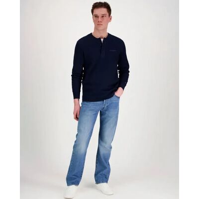 Tommy Jeans Tjm slim waffle script henley t-paita - Miehet - Size: S Tommy Jeans Tjm slim waffle script henley t-paita - Miehet - Size: S