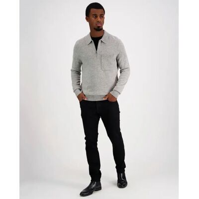 Tommy Hilfiger Lambswool zip polo neule - Miehet - Size: M Tommy Hilfiger Lambswool zip polo neule - Miehet - Size: M