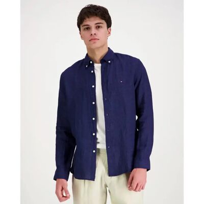 Tommy Hilfiger Pigment dyed li solid rfshirt pellavapaita ls - Miehet - Size: XL Tommy Hilfiger Pigment dyed li solid rfshirt pellavapaita ls - Miehet - Size: XL