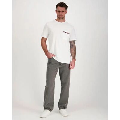 Tommy Hilfiger Global stripe pique pocket tee t-paita - Miehet - Size: L Tommy Hilfiger Global stripe pique pocket tee t-paita - Miehet - Size: L