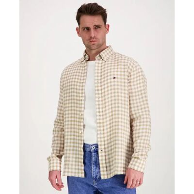 Tommy Hilfiger Linen essential gingham rf shirt pellavapaita ls - Miehet - Size: L Tommy Hilfiger Linen essential gingham rf shirt pellavapaita ls - Miehet - Size: L