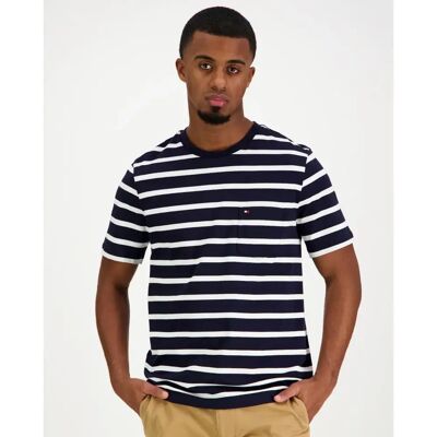 Tommy Hilfiger Ess reg fit stripe pocket tee t-paita - Miehet - Size: XXL Tommy Hilfiger Ess reg fit stripe pocket tee t-paita - Miehet - Size: XXL