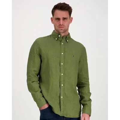 Tommy Hilfiger Pigment dyed li solid rfshirt pellavapaita ls - Miehet - Size: XL Tommy Hilfiger Pigment dyed li solid rfshirt pellavapaita ls - Miehet - Size: XL