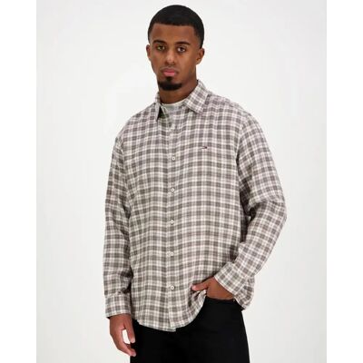 Tommy Jeans miesten kauluspaita linen blend check - Miehet - Size: XL Tommy Jeans miesten kauluspaita linen blend check - Miehet - Size: XL