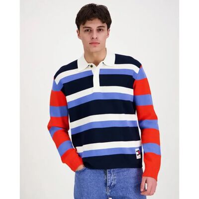 Tommy Jeans Tjm reg wvn lbl rugby sweat neule - Miehet - Size: M Tommy Jeans Tjm reg wvn lbl rugby sweat neule - Miehet - Size: M