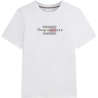 Tommy Hilfiger t-paita Script flag regular tee - Miehet - Size: XXL Tommy Hilfiger t-paita Script flag regular tee - Miehet - Size: XXL