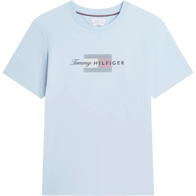 Tommy Hilfiger t-paita Script flag regular tee - Miehet - Size: M Tommy Hilfiger t-paita Script flag regular tee - Miehet - Size: M