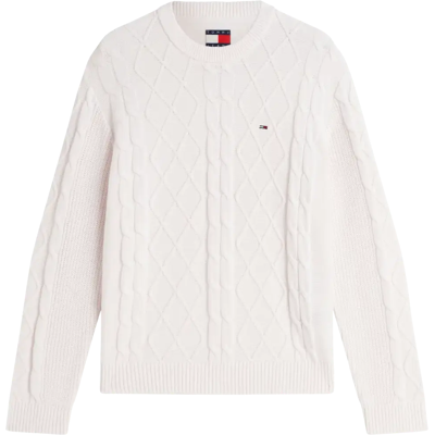 Tommy Jeans neule Tjm reg classic flag cable swtr - Miehet - Size: M Tommy Jeans neule Tjm reg classic flag cable swtr - Miehet - Size: M