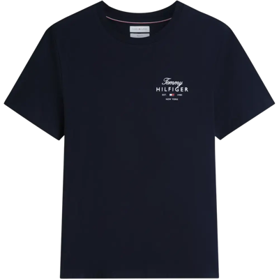 Tommy Hilfiger t-paita Script stack regular tee - Miehet - Size: XXL Tommy Hilfiger t-paita Script stack regular tee - Miehet - Size: XXL