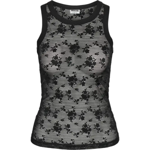 Noisy May Nmeve s/l lace tank jersey toppi - Naiset - Size: XS Noisy May Nmeve s/l lace tank jersey toppi - Naiset - Size: XS