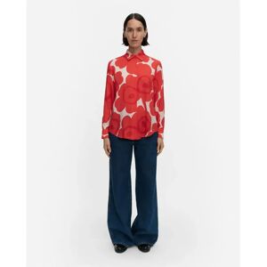 Marimekko Maija Unikko silkkipusero - Naiset - Size: 34 Marimekko Maija Unikko silkkipusero - Naiset - Size: 34