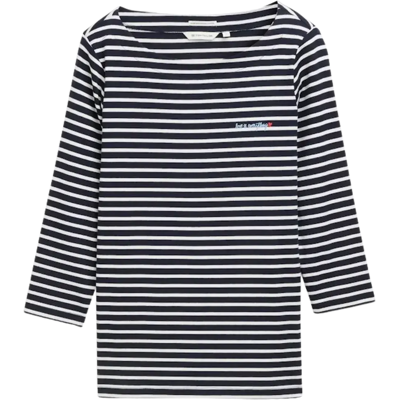 Tom Tailor venepääntie raidallinen t-paita - Naiset - Size: S Tom Tailor venepääntie raidallinen t-paita - Naiset - Size: S