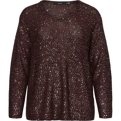 Vero Moda Curve VMCLeilani neulepusero - Naiset - Size: S-42/44 Vero Moda Curve VMCLeilani neulepusero - Naiset - Size: S-42/44