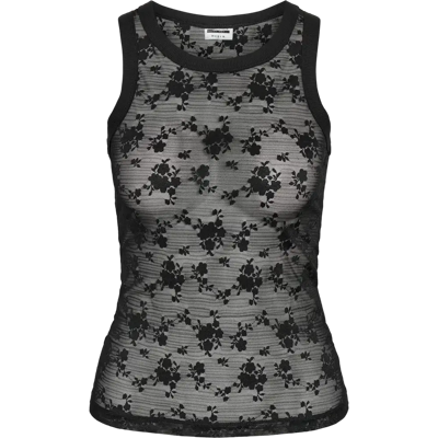 Noisy May Nmeve s/l lace tank jersey toppi - Naiset - Size: M Noisy May Nmeve s/l lace tank jersey toppi - Naiset - Size: M