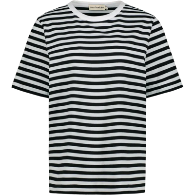 Marimekko Kioski Unisex Tasaraita lyhythiha paita - Naiset - Size: XXL Marimekko Kioski Unisex Tasaraita lyhythiha paita - Naiset - Size: XXL
