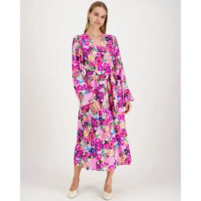 KAIKO Pink Marigold Wrap Midi mekko - Naiset - Size: S KAIKO Pink Marigold Wrap Midi mekko - Naiset - Size: S