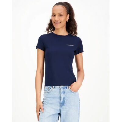 Tommy Jeans Slim Ess Logo t-paita - Naiset - Size: L Tommy Jeans Slim Ess Logo t-paita - Naiset - Size: L