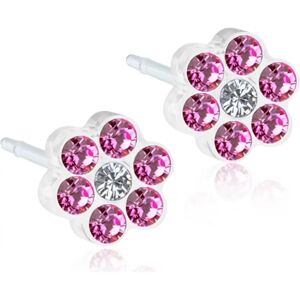 Blomdahl Daisy Rose/Crystal korvakorut 5 mm Blomdahl Daisy Rose/Crystal korvakorut 5 mm