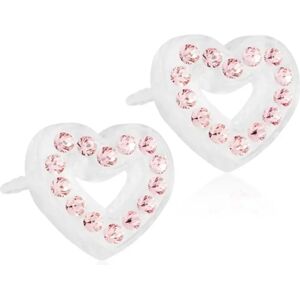 Blomdahl Brilliance Heart Hollow Light Rose korvakorut 10mm Blomdahl Brilliance Heart Hollow Light Rose korvakorut 10mm