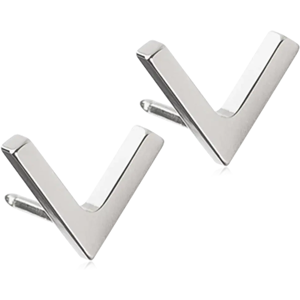 Blomdahl Plain V Silver korvakorut 8 mm Blomdahl Plain V Silver korvakorut 8 mm