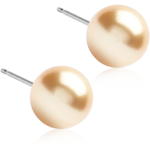Blomdahl NT Pearl 8 mm Golden shimmer korvakorut Blomdahl NT Pearl 8 mm Golden shimmer korvakorut