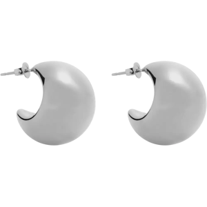 Edblad Bold creoles l steel korvarenkaat - Size: One size Edblad Bold creoles l steel korvarenkaat - Size: One size