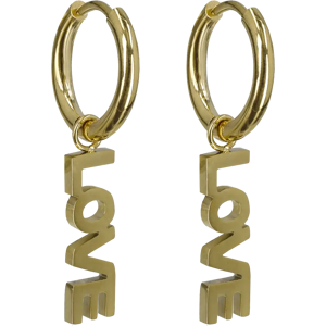 Edblad Love hoops gold korvarenkaat - Size: One size Edblad Love hoops gold korvarenkaat - Size: One size