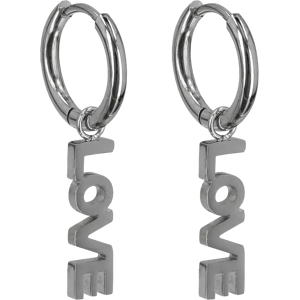 Edblad Love hoops steel korvarenkaat - Size: One size Edblad Love hoops steel korvarenkaat - Size: One size