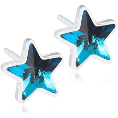 Blomdahl Star Aquamarine korvakorut 6mm Blomdahl Star Aquamarine korvakorut 6mm