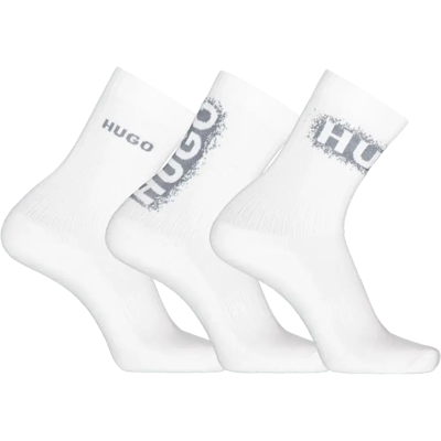 HUGO Spray Logo 3-pack tennissukat - Miehet - Size: 39-42 HUGO Spray Logo 3-pack tennissukat - Miehet - Size: 39-42