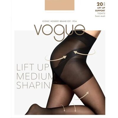 Vogue Lift Up Support sukkahousut 20 den - Naiset - Size: 44-46 Vogue Lift Up Support sukkahousut 20 den - Naiset - Size: 44-46