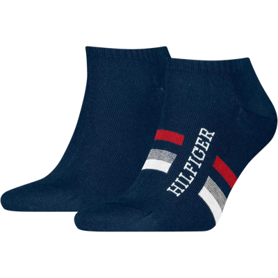 Tommy Hilfiger Hilfiger Tab 2-pack sneakersukat - Miehet - Size: 39/42 Tommy Hilfiger Hilfiger Tab 2-pack sneakersukat - Miehet - Size: 39/42