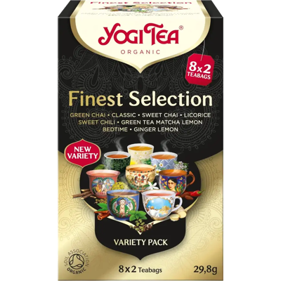 Yogi Tea Luomu Finest Selection - Yrttitee - 16 teepussia Yogi Tea Luomu Finest Selection - Yrttitee - 16 teepussia