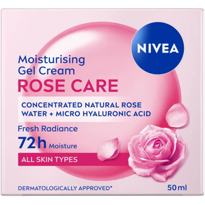 NIVEA 50ml Rose Care Moisturizing Gel Cream -päivävoide NIVEA 50ml Rose Care Moisturizing Gel Cream -päivävoide