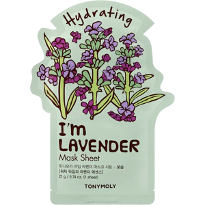 TONYMOLY I Am Lavender Mask Sheet kosteuttava kangasnaamio 1 kpl TONYMOLY I Am Lavender Mask Sheet kosteuttava kangasnaamio 1 kpl