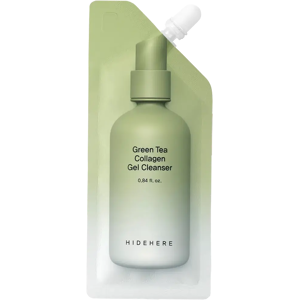 HIDEHERE Vihreän teen kollageenigeeli kasvojen puhdistus - 25ml HIDEHERE Vihreän teen kollageenigeeli kasvojen puhdistus - 25ml