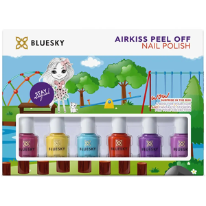 Bluesky Airkiss Peel Off poiskuorittavat kynsilakat 6kpl SUMMER Bluesky Airkiss Peel Off poiskuorittavat kynsilakat 6kpl SUMMER