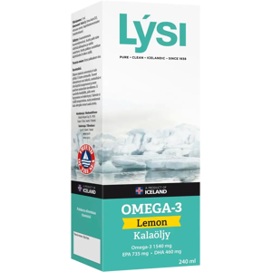 Lysi Omega-3 Lemon 240 ml - Rasvahappovalmiste Lysi Omega-3 Lemon 240 ml - Rasvahappovalmiste