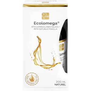 Natura Media ECOLOMEGA® kalaöljy NATUREL 200 ml - Size: 200ML Natura Media ECOLOMEGA® kalaöljy NATUREL 200 ml - Size: 200ML